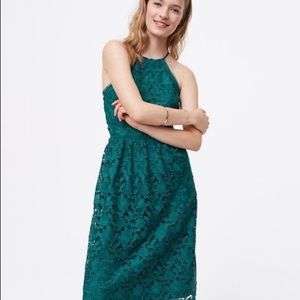 Green Ann Taylor LOFT Lace Dress